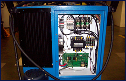 Rear electrical cabinet.