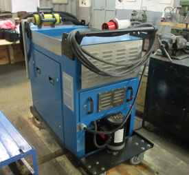 Rear View Showing Electrical Compartment, Water Pump and dual chiller exhaust sections.